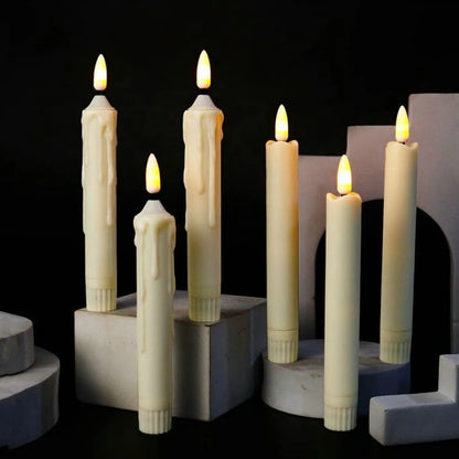 3D Wick Flameless Candles Flickering Led Battery Operated