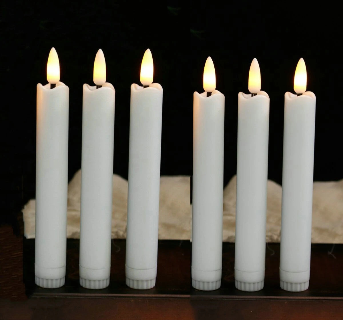 3D Wick Flameless Candles Flickering Led Battery Operated