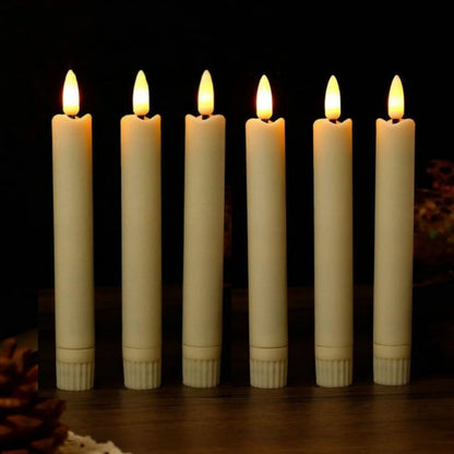 3D Wick Flameless Candles Flickering Led Battery Operated